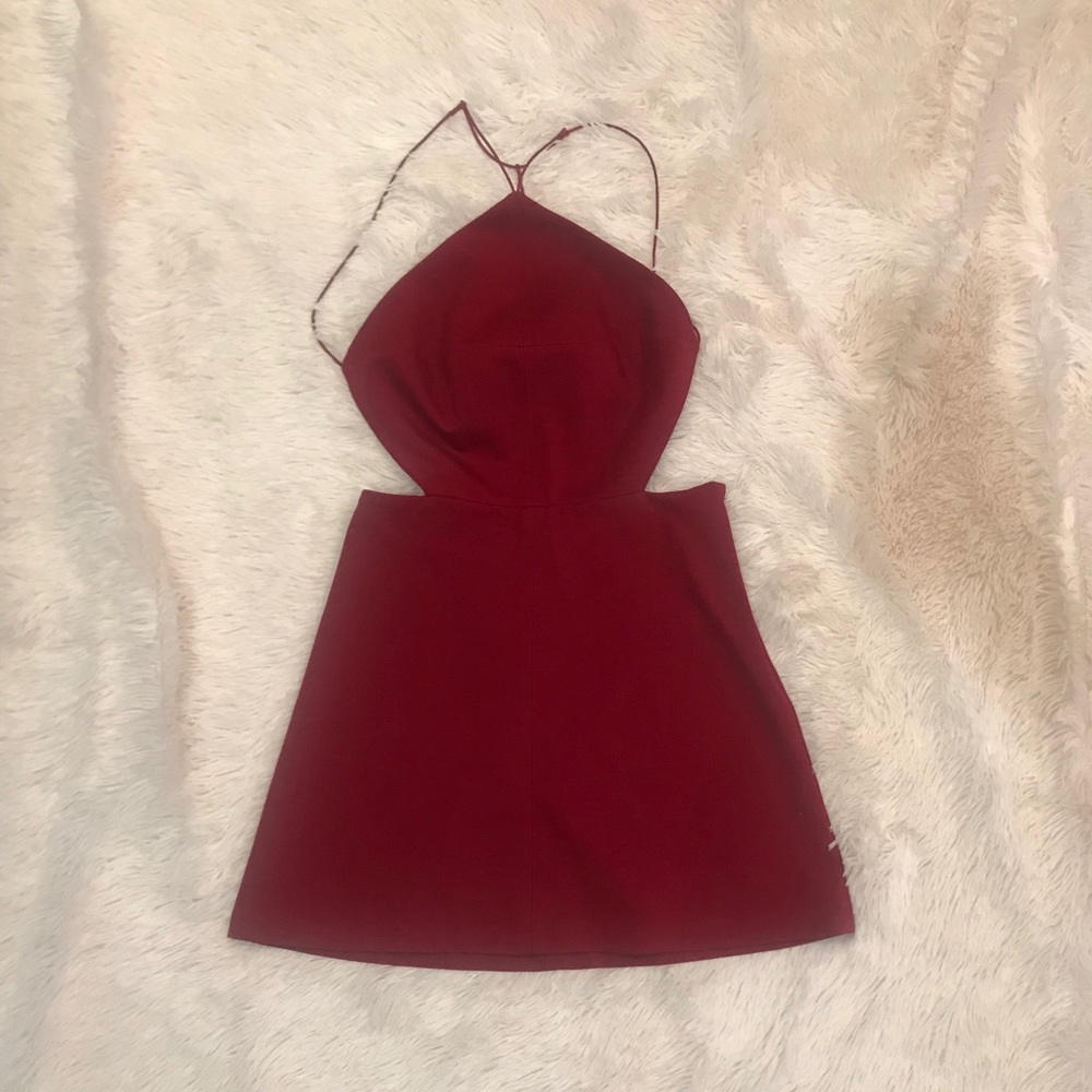 Urban outfitters Wine open back dress